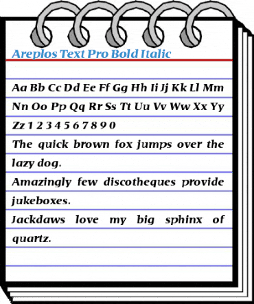 Areplos Text Pro Font
