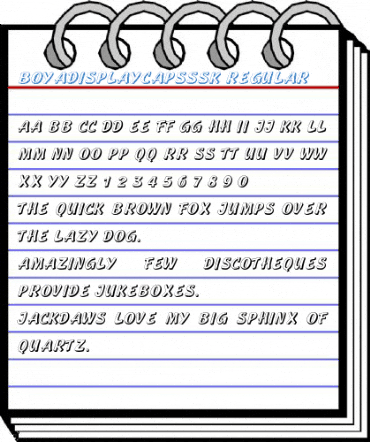 BoyaDisplayCapsSSK Font