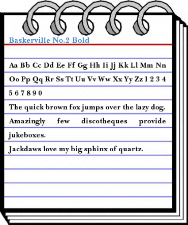 Baskerville No.2 Font