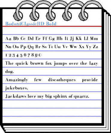 BodoniClassicHD Font