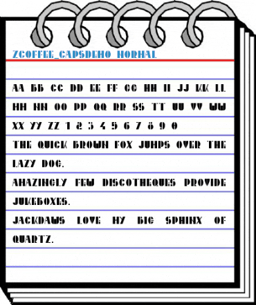 ZCoffee_CapsDemo Font