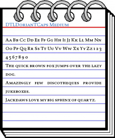 DTLDorianTCaps Font