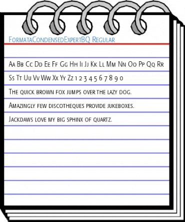 FormataCondensedExpertBQ Regular Font