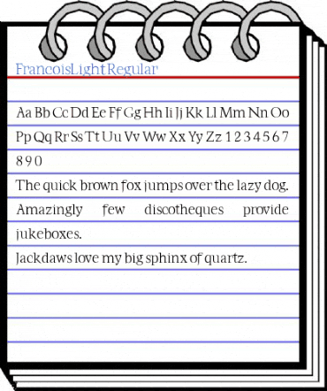 FrancoisLight Regular Font