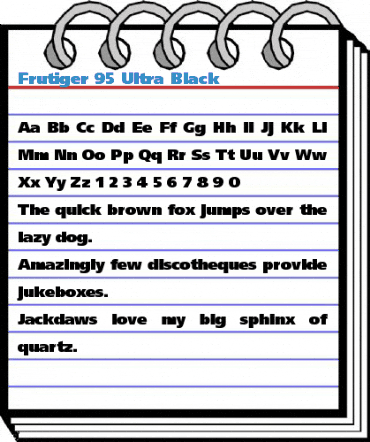 Frutiger 95 Ultra Black Font