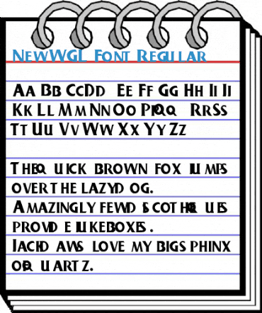 NewWGL4Font Regular Font