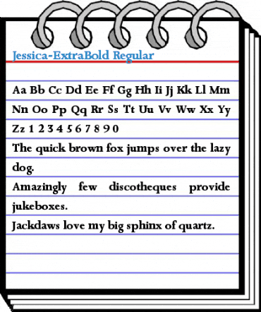 Jessica-ExtraBold Regular Font