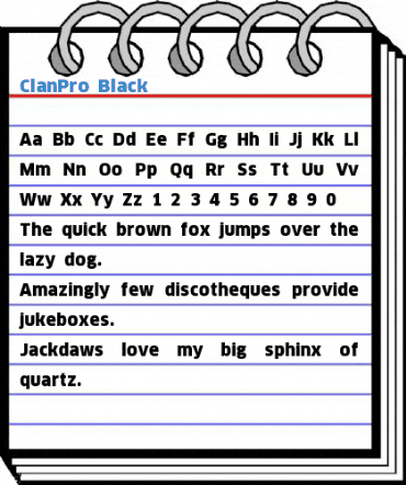 ClanPro Black Font