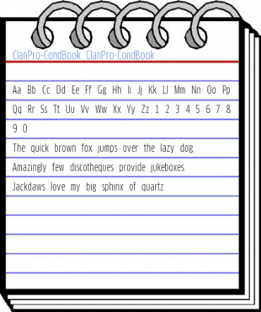 ClanPro-CondBook Font
