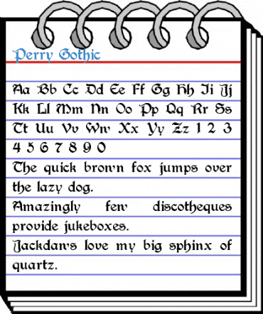 Perry Gothic Font