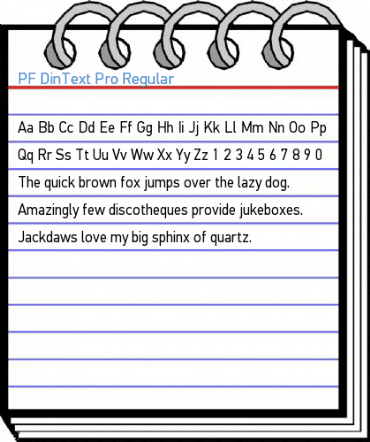 PF DinText Pro Regular Font