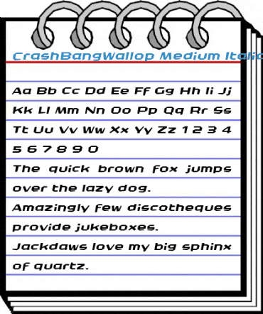 CrashBangWallop Font