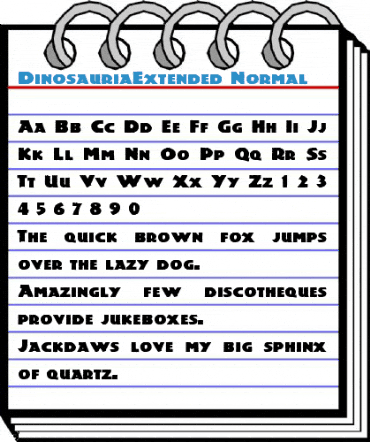 DinosauriaExtended Normal Font