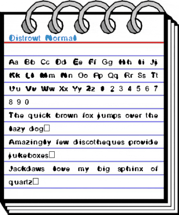 Distrowt Font