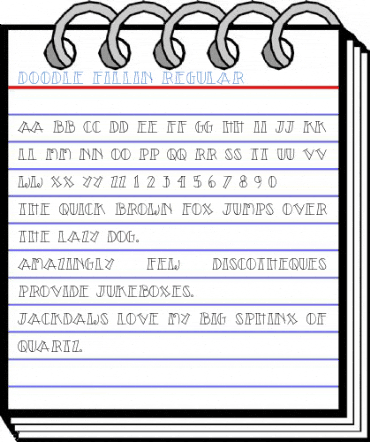Doodle FillIn Font