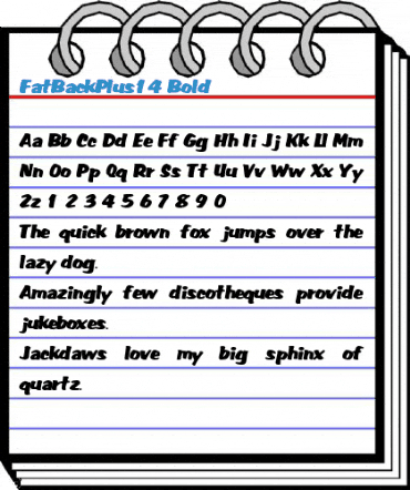 FatBackPlus14 Font