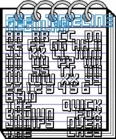 FFF Timeline 02 Font