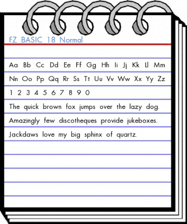 FZ BASIC 18 Font