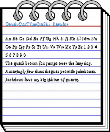 GoudyCatTRegItaSh1 Regular Font