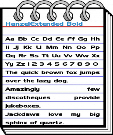 HanzelExtended Font