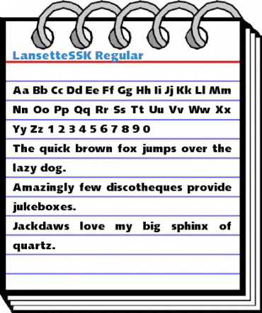 LansetteSSK Regular Font