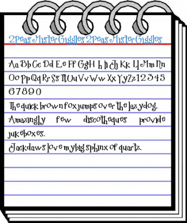 2Peas Mister Giggles Font