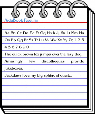 AidaBook Font