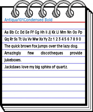 Antiqua101Condensed Font
