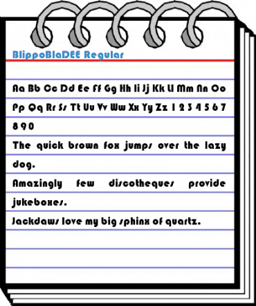 BlippoBlaDEE Font