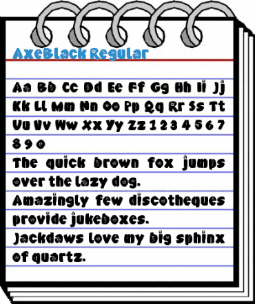 AxeBlack Regular Font