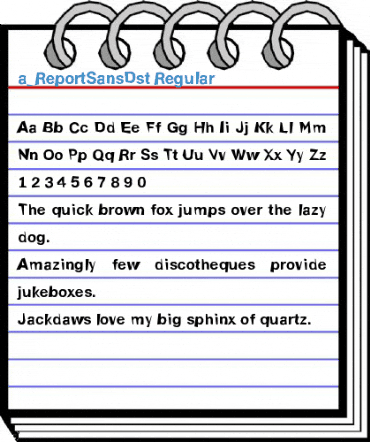 a_ReportSansDst Regular Font