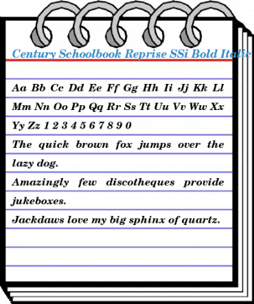 Century Schoolbook Reprise SSi Font