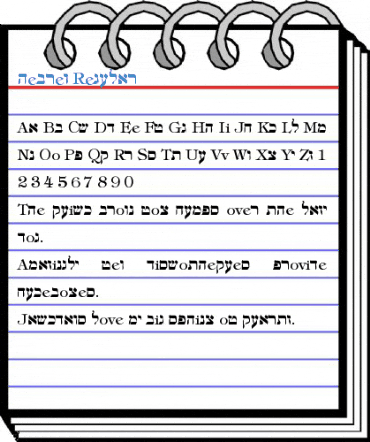 hebrew Font