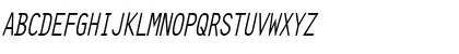 CleanCondensed Italic Font