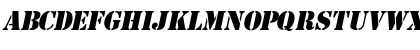 GI Stencil Italic Font