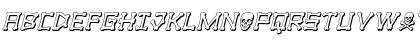 xBONES 3D Italic Italic Font