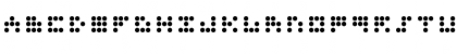 3x3 dots Bold Font