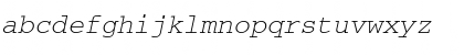 CourierTM Italic Font