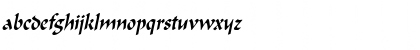 FlatBrushThin Italic Font