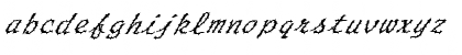 FZ HAND 20 SPIKED ITALIC Normal Font