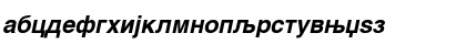 Makedonska Helvetika BoldItalic Font