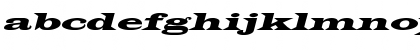 Latin-WideExtObl-Normal Regular Font