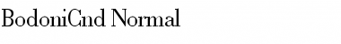Download BodoniCnd-Normal Font