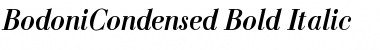 BodoniCondensed Bold-Italic Font