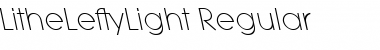 LitheLeftyLight Regular Font