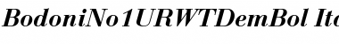 BodoniNo1URWTDemBol Italic Font