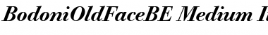BodoniOldFaceBE-Medium MediumItalic Font