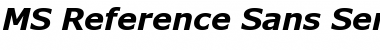 MS Reference Sans Serif Bold Italic