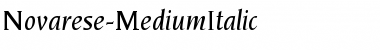 Download Novarese-MediumItalic Font