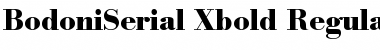 BodoniSerial-Xbold Regular Font